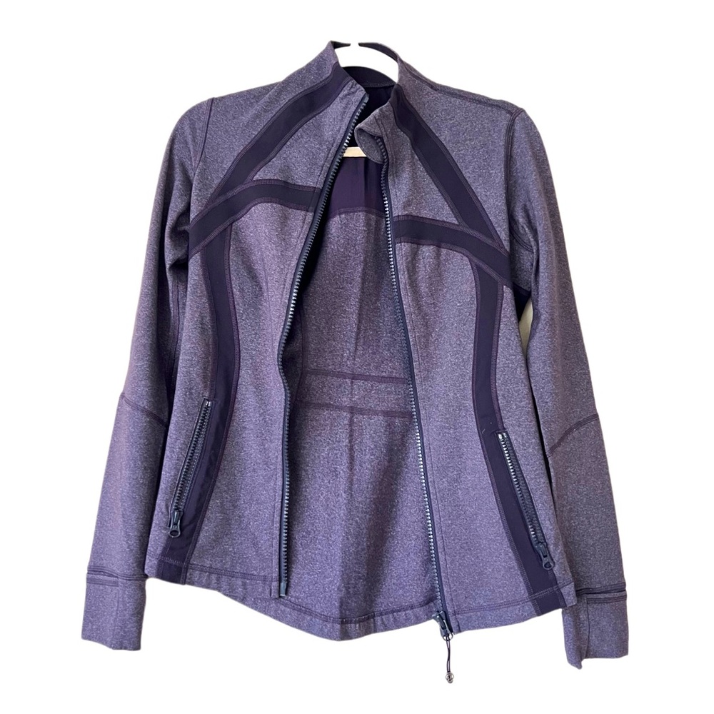 Lululemon Define Jacket Heathered Black Swan Purple Size 6